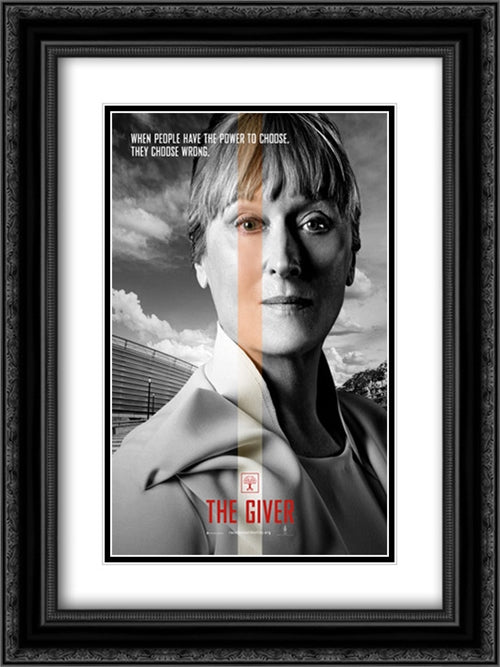 Lucy 18x24 Black Ornate Wood Framed Movie Poster with Double Matting