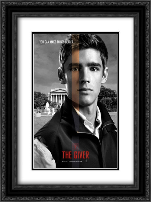 Lucy 18x24 Black Ornate Wood Framed Movie Poster with Double Matting