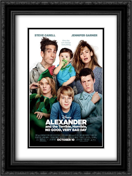 Alexander and the Terrible, Horrible, No Good, Very Bad Day 18x24 Black Ornate Wood Framed Movie Poster with Double Matting