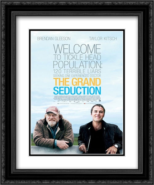 The Grand Seduction 20x24 Black Ornate Wood Framed Movie Poster with Double Matting
