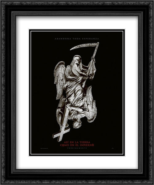 As Above, So Below 20x24 Black Ornate Wood Framed Movie Poster with Double Matting