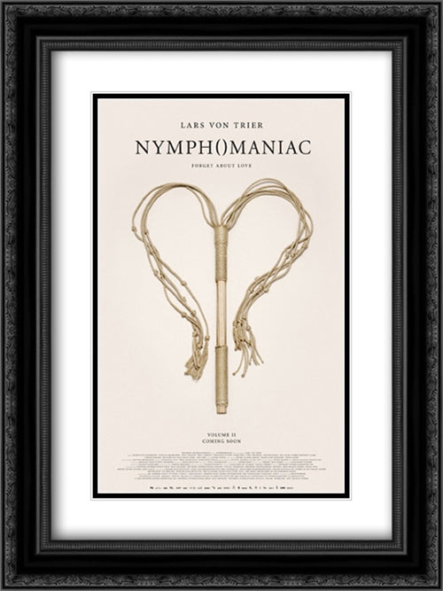 Nymphomaniac: Volume II 18x24 Black Ornate Wood Framed Movie Poster with Double Matting