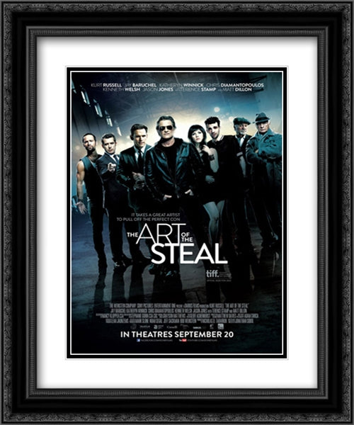 The Art of the Steal 20x24 Black Ornate Wood Framed Movie Poster with Double Matting
