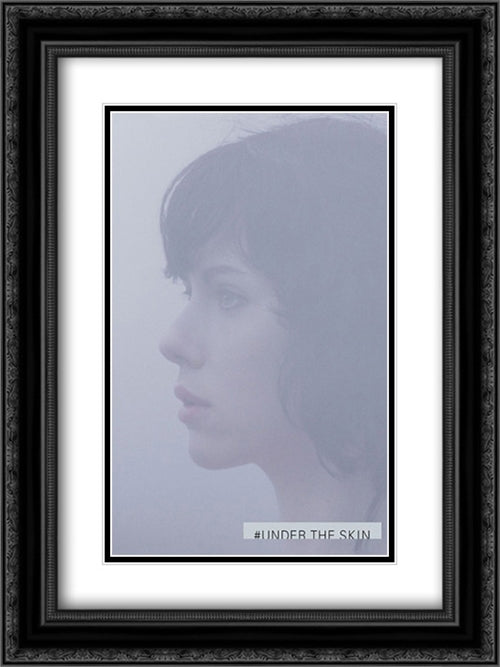 Under the skin 18x24 Black Ornate Wood Framed Movie Poster with Double Matting