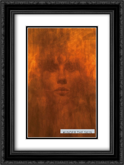 Under the skin 18x24 Black Ornate Wood Framed Movie Poster with Double Matting