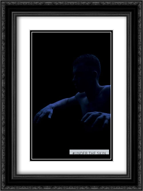 Under the skin 18x24 Black Ornate Wood Framed Movie Poster with Double Matting