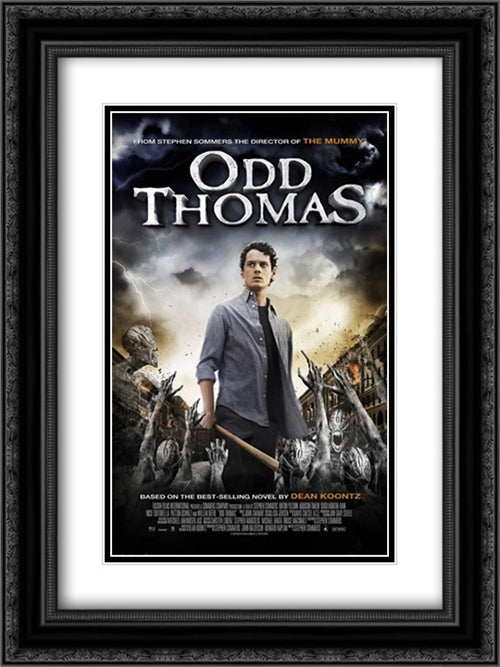 Odd Thomas 18x24 Black Ornate Wood Framed Movie Poster with Double Matting