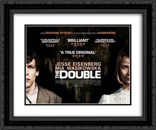 The Double 24x20 Black Ornate Wood Framed Movie Poster with Double Matting