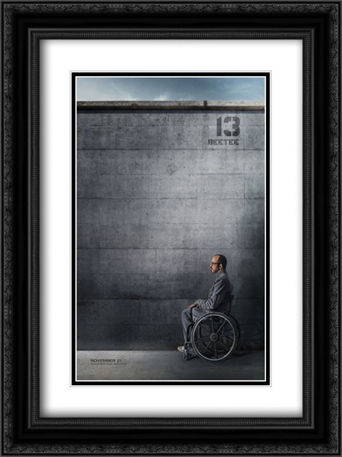 The Hunger Games: Mockingjay Part 1 18x24 Black Ornate Wood Framed Movie Poster with Double Matting