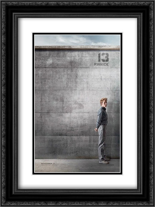 The Hunger Games: Mockingjay Part 1 18x24 Black Ornate Wood Framed Movie Poster with Double Matting