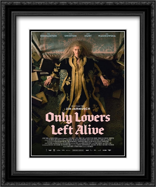Only Lovers Left Alive 20x24 Black Ornate Wood Framed Movie Poster with Double Matting
