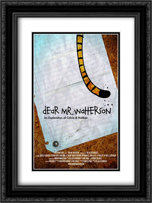 Dear Mr. Watterson 18x24 Black Ornate Wood Framed Movie Poster with Double Matting