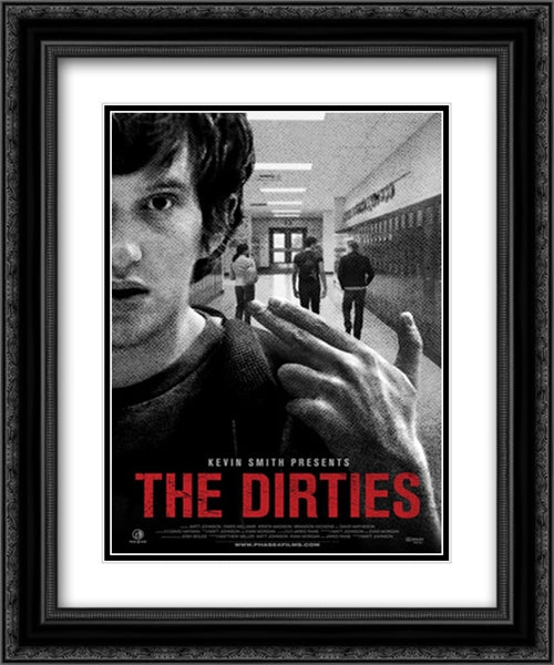 The Dirties 20x24 Black Ornate Wood Framed Movie Poster with Double Matting