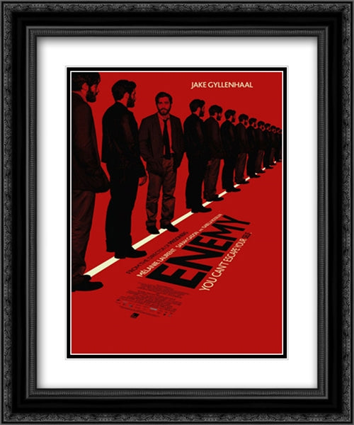 Enemy 20x24 Black Ornate Wood Framed Movie Poster with Double Matting