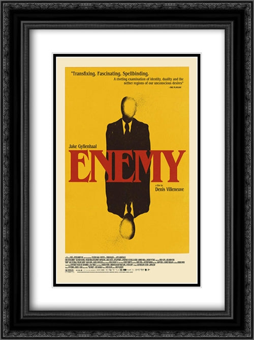 Enemy 18x24 Black Ornate Wood Framed Movie Poster with Double Matting