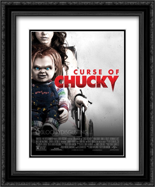 Curse of Chucky 20x24 Black Ornate Wood Framed Movie Poster with Double Matting