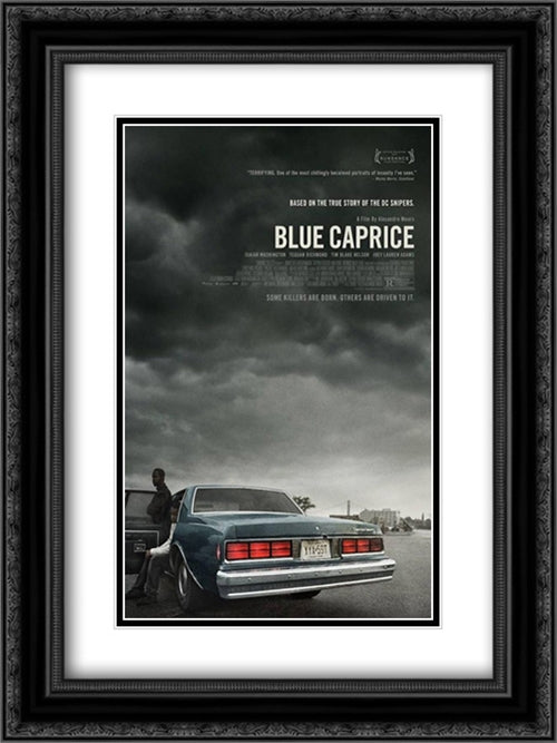 Blue Caprice 18x24 Black Ornate Wood Framed Movie Poster with Double Matting