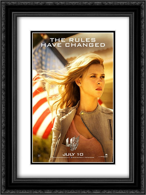 Transformers: Age of Extinction 18x24 Black Ornate Wood Framed Movie Poster with Double Matting
