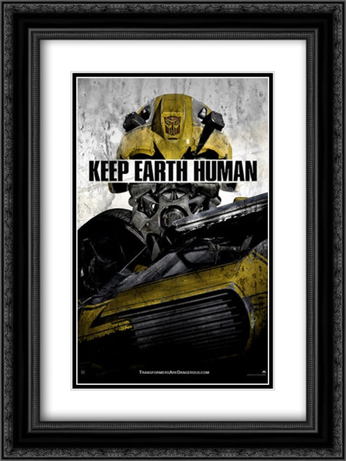Transformers: Age of Extinction 18x24 Black Ornate Wood Framed Movie Poster with Double Matting