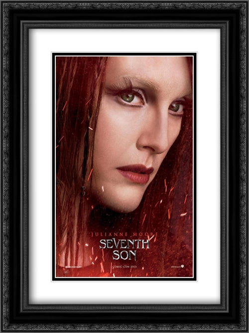 Seventh Son 18x24 Black Ornate Wood Framed Movie Poster with Double Matting