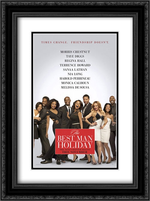 The Best Man Holiday 18x24 Black Ornate Wood Framed Movie Poster with Double Matting