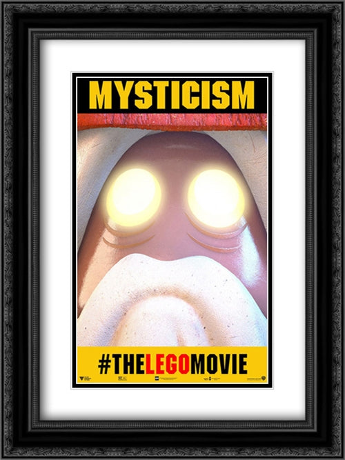 The Lego Movie 18x24 Black Ornate Wood Framed Movie Poster with Double Matting