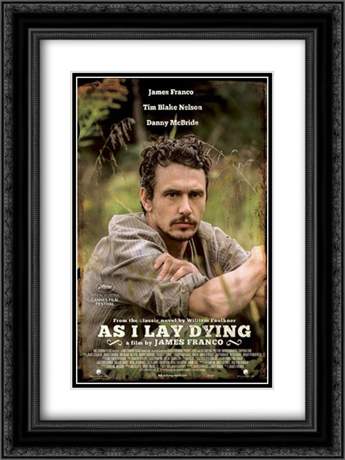 As I Lay Dying 18x24 Black Ornate Wood Framed Movie Poster with Double Matting