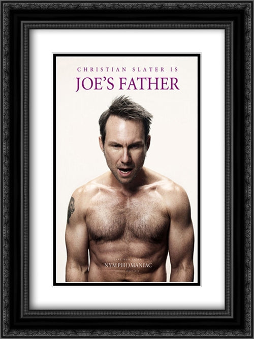 Nymphomaniac 18x24 Black Ornate Wood Framed Movie Poster with Double Matting