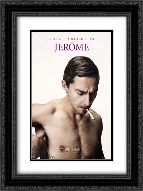 Nymphomaniac 18x24 Black Ornate Wood Framed Movie Poster with Double Matting