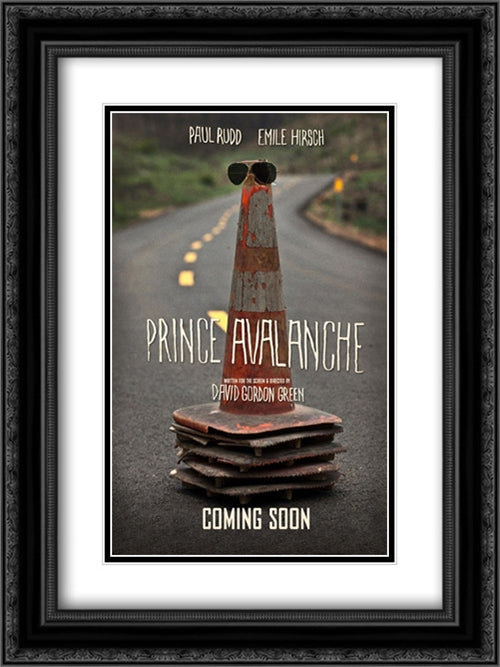 Prince Avalanche 18x24 Black Ornate Wood Framed Movie Poster with Double Matting