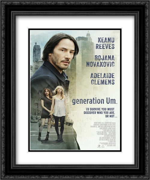 Generation Um 20x24 Black Ornate Wood Framed Movie Poster with Double Matting