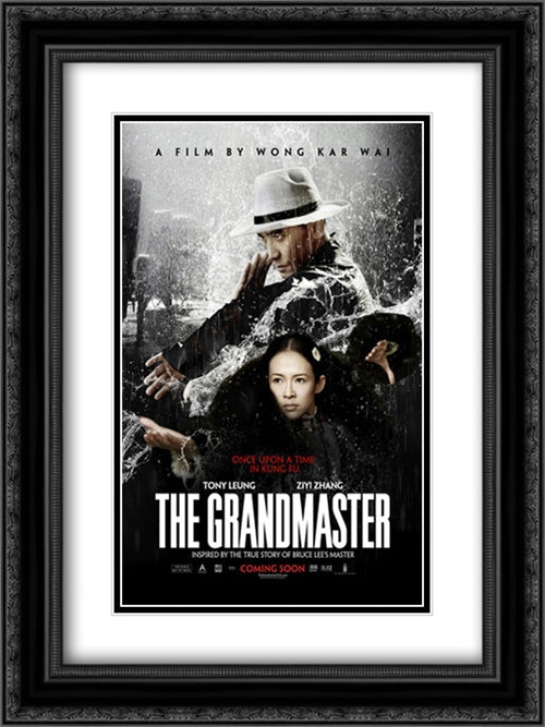 The Grandmaster 18x24 Black Ornate Wood Framed Movie Poster with Double Matting