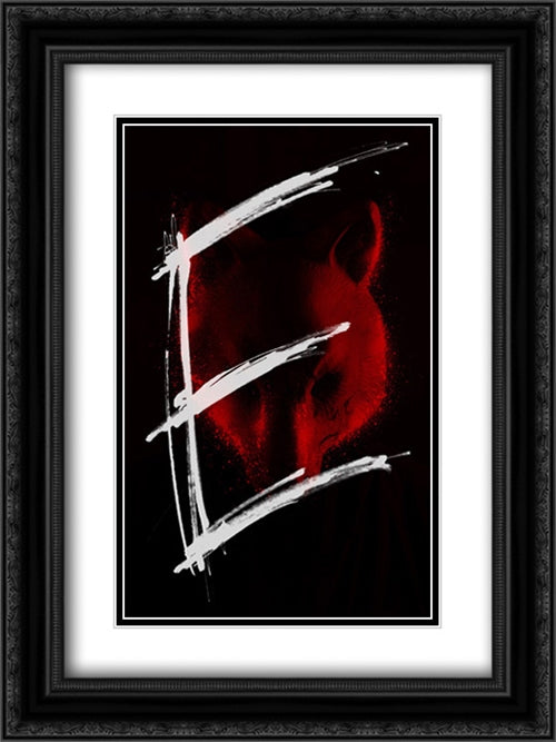 You're Next 18x24 Black Ornate Wood Framed Movie Poster with Double Matting