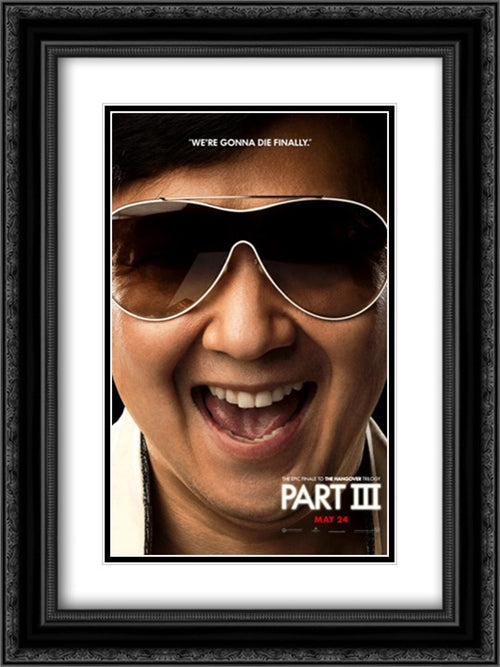 The Hangover Part III 18x24 Black Ornate Wood Framed Movie Poster with Double Matting