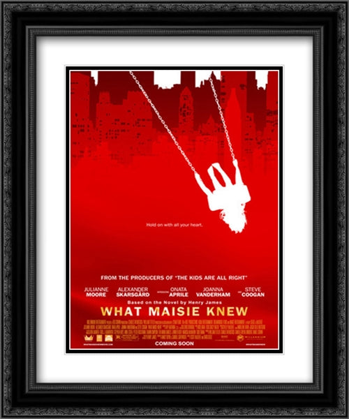 What Maisie Knew 20x24 Black Ornate Wood Framed Movie Poster with Double Matting