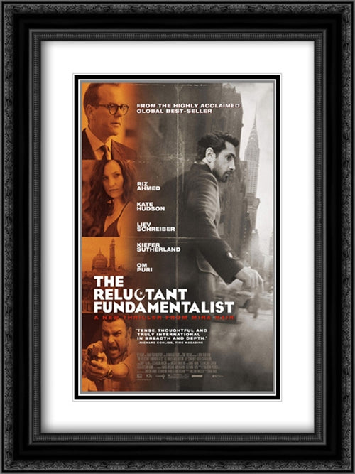 The Reluctant Fundamentalist 18x24 Black Ornate Wood Framed Movie Poster with Double Matting