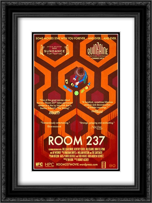 Room 237 18x24 Black Ornate Wood Framed Movie Poster with Double Matting
