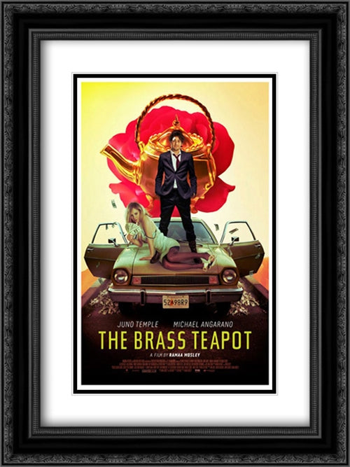 The Brass Teapot 18x24 Black Ornate Wood Framed Movie Poster with Double Matting