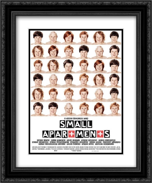 Small Apartments 20x24 Black Ornate Wood Framed Movie Poster with Double Matting