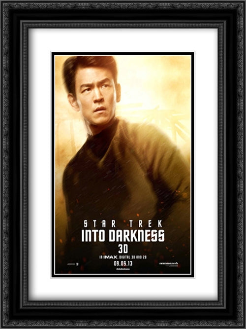 Star Trek Into Darkness 18x24 Black Ornate Wood Framed Movie Poster with Double Matting