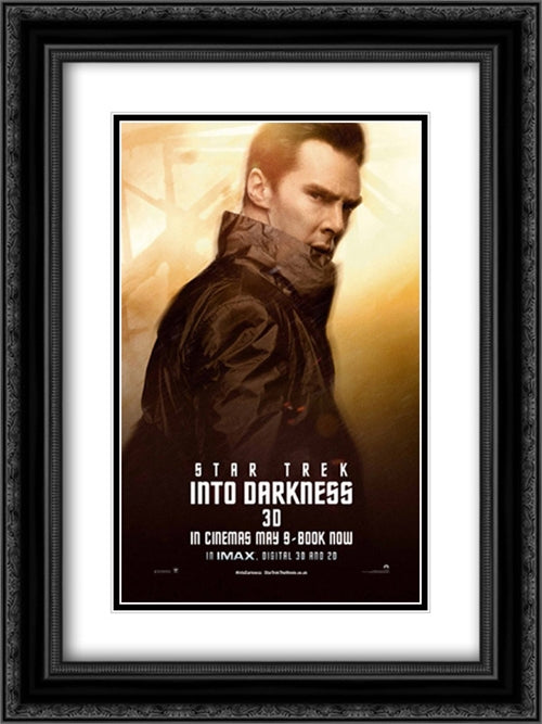 Star Trek Into Darkness 18x24 Black Ornate Wood Framed Movie Poster with Double Matting