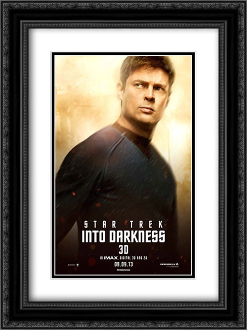 Star Trek Into Darkness 18x24 Black Ornate Wood Framed Movie Poster with Double Matting