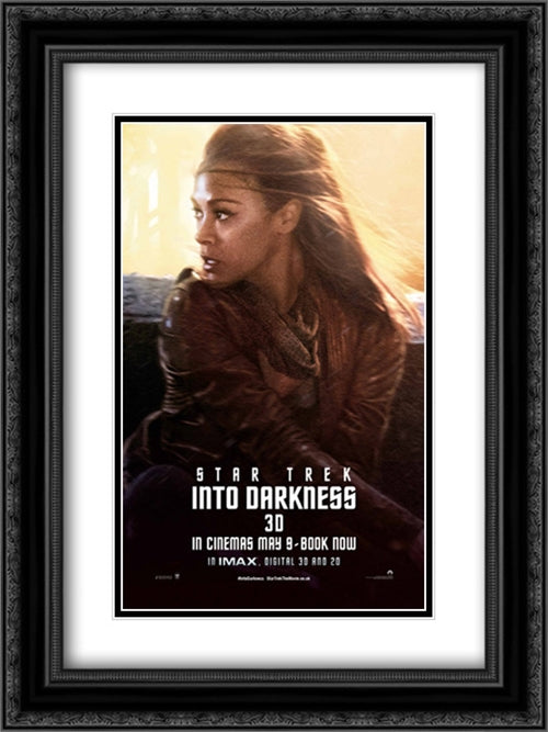 Star Trek Into Darkness 18x24 Black Ornate Wood Framed Movie Poster with Double Matting