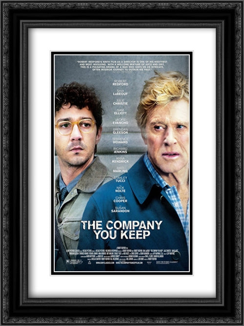 The Company You Keep 18x24 Black Ornate Wood Framed Movie Poster with Double Matting
