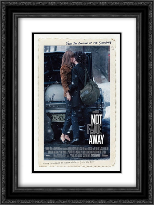 Not Fade Away 18x24 Black Ornate Wood Framed Movie Poster with Double Matting