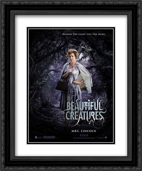 Beautiful Creatures 20x24 Black Ornate Wood Framed Movie Poster with Double Matting