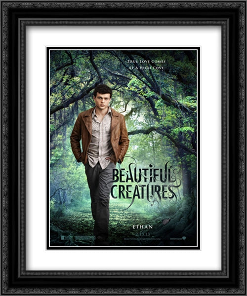 Beautiful Creatures 20x24 Black Ornate Wood Framed Movie Poster with Double Matting