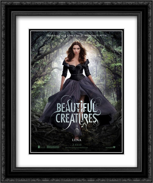 Beautiful Creatures 20x24 Black Ornate Wood Framed Movie Poster with Double Matting