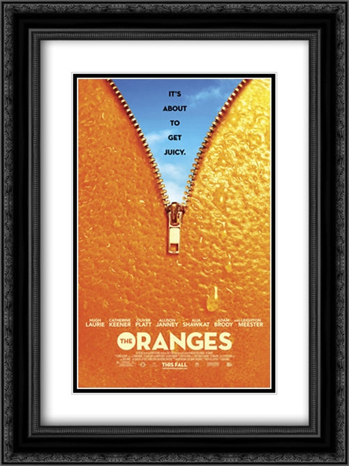 The Oranges 18x24 Black Ornate Wood Framed Movie Poster with Double Matting