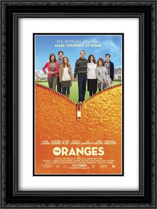The Oranges 18x24 Black Ornate Wood Framed Movie Poster with Double Matting